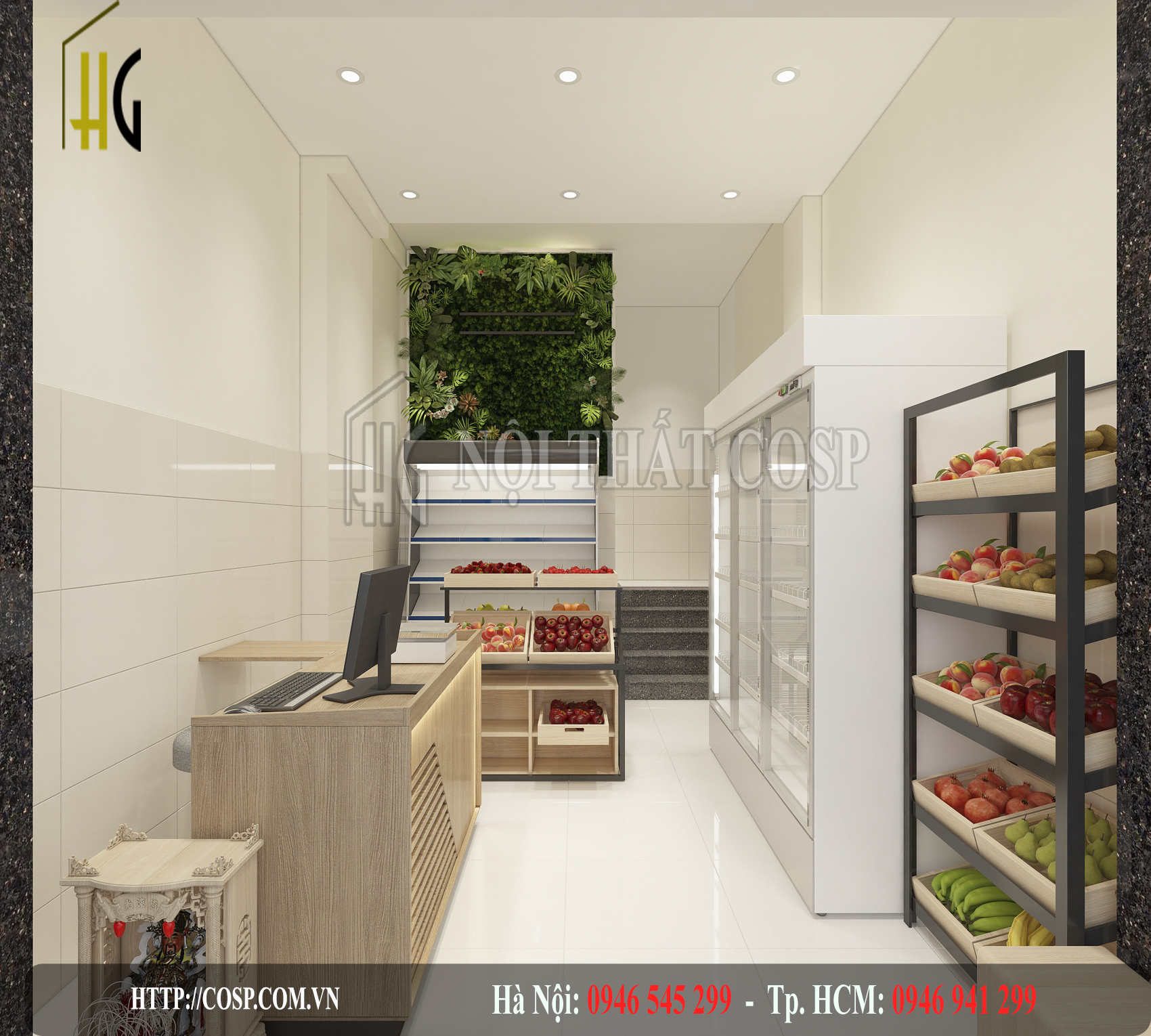 Thiết kế shop hoa quả - Chị Diệu – TP. Hồ Chí Minh